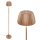 Stehleuchte Briloner 8 Watt LED Stehlampe Coffee Touch-Dimmer 124 cm