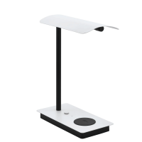 EGLO ARENAZA Tischleuchte Weiß LED Tischlampe induktive Ladestation  in Stufen schaltbar