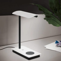 EGLO ARENAZA Tischleuchte Weiß LED Tischlampe induktive Ladestation  in Stufen schaltbar