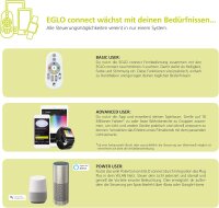 EGLO MONTEROLO-C Außenleuchte Smarte Außenkugel 60 cm 9 Watt LED CCT + RGB Gartenkugel