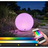 Eglo Monterolo-C Smarte LED Außenkugel 60cm CCT+RGB App-steuerbar Weiß