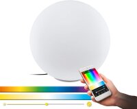 Eglo Monterolo-C Smarte LED Außenkugel 60cm CCT+RGB App-steuerbar Weiß