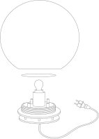 Eglo Monterolo-C Smarte LED Außenkugel 60cm CCT+RGB App-steuerbar Weiß
