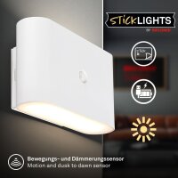 Akku-Wandlampe Akku-Leuchte, Weiß, 3 Watt, 270lm,...