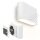 Akku-Leuchte Briloner 3 Watt LED Wandlampe ohne Bohren Weiß Bewegungsmelder Wandleuchte