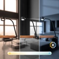 Briloner LED Akku-Klemmleuchte magnetisch abnehmbarer...