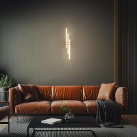 Deckenleuchte Briloner Frame 21 Watt LED Schwarz / Holz Deckenlampe