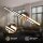 Deckenleuchte Briloner Frame 21 Watt LED Schwarz / Holz Deckenlampe