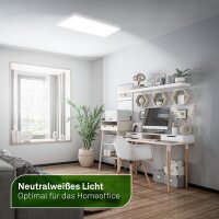Deckenleuchte Briloner 14 Watt LED Panel Deckenlampe Ultraenergieeffizient 3000 Lumen 58 x 20 cm