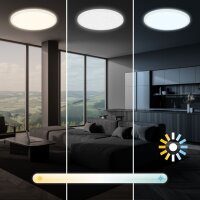 LED Deckenleuchte Sternenhimmel, Weiß, 22 Watt, 3600lm, 3000 – 6500K, dimmbar – Briloner