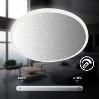 LED Deckenleuchte Sternenhimmel, Weiß, 22 Watt, 3600lm, 3000 – 6500K, dimmbar – Briloner