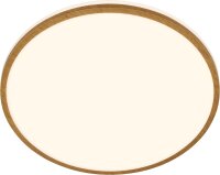 LED Deckenlampe Badleuchte, Holz, 18 Watt, 1850lm, 3000K, IP44, Ø 33 cm – Briloner