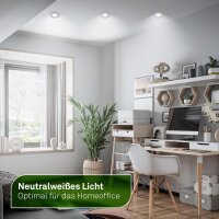 Einbauleuchten briloner 3 x 2 Watt LED Ultraenergieeffizient Spots Chrom-matt Einbaulampe 4000K