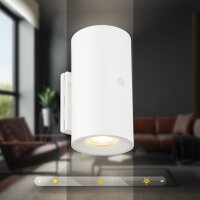Akku-Leuchte Briloner 2 Watt LED Weiß Wandlampe TouchdimmerWandleuchte Montage ohne Bohren