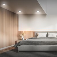 Einbauleuchte Briloner 3 x 6 Watt LED Schwarz Einbauspots Neutralweiß