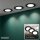 Einbauleuchte Briloner 3 x 6 Watt LED Schwarz Einbauspots Neutralweiß