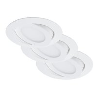 Einbauleuchten Briloner 3 x 4,8 Watt LED Weiß...