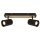 Strahler Briloner 2er Spot Deckenleuchte Holz Schwarz GU10 Deckenlampe