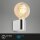 Spiegelleuchte Briloner Wandleuchte E27 Fassung Badlampe Chrom Wandlampe