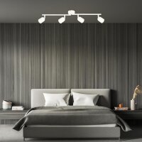 Strahler Briloner 4er Spot Deckenleuchte Weiß GU10 Fassung Deckenlampe