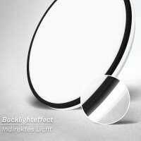 Deckenleuchte Briloner 8,5 Watt LED Ultraenergieeffizient Deckenlampe Schwarz 33 cm