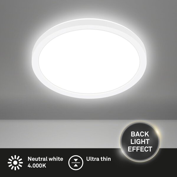Deckenleuchte Briloner 16 Watt LED Deckenlampe 24 cm Backlight