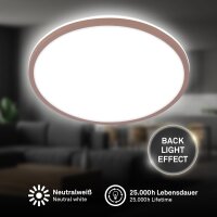 Deckenleuchte Briloner 15 Watt LED Deckenlampe Umbrasand...