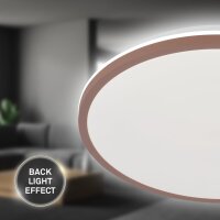 Deckenleuchte Briloner 15 Watt LED Deckenlampe Umbrasand Backlight
