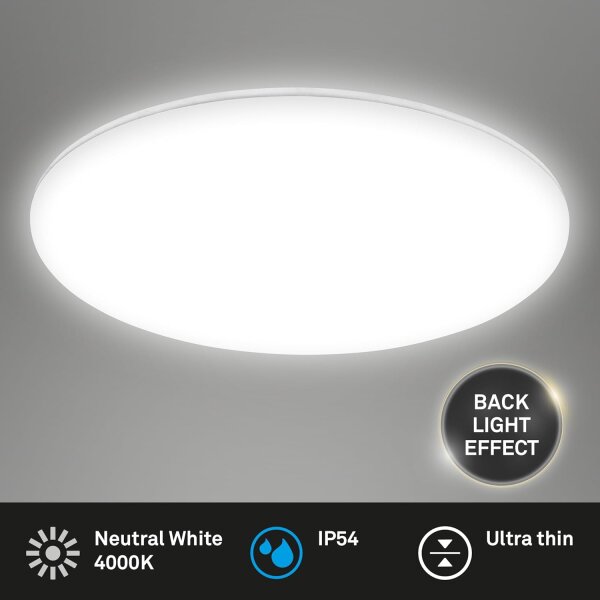 Badleuchte Briloner 24 Watt LED IP54 Deckenlampe 29 cm Deckenleuchte