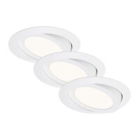 Einbauleuchten Briloner 3 x 8 Watt LED Weiß...