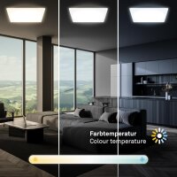 Deckenleuchte Briloner 45 Watt LED Deckenlampe Fernbedienung CCT dimmbar 56 cm