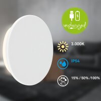 Akku-Leuchte Briloner Wandlampe 2,6 Watt LED Touchdimmer...