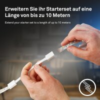 Starter Set LED Stripe Briloner 200 cm CCT Fernbedienung LED Band dimmbar