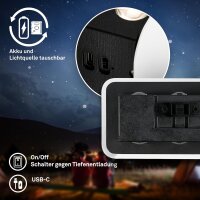 Akku-Leuchte Briloner 2 Watt LED Weiß Wandlampe Touchdimmer Wandleuchte indirektes Licht