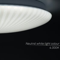 Deckenleuchte Briloner 15 Watt LED Sternenhimmel 27,8 cm Dekor Deckenlampe