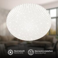 Deckenleuchte Briloner 20 Watt LED Sternenhimmel Dekor 38...