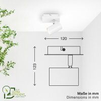 Strahler Briloner Wandleuchte Weiß 2,5 Watt LED...