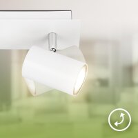 Strahler Briloner 2 x 2,5 Watt LED GU10 Spot Ultraenergieeffizient Weiß Deckenlampe