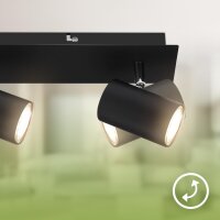 Strahler Briloner 3er Spot Schwarz GU10 2,5 Watt LED...