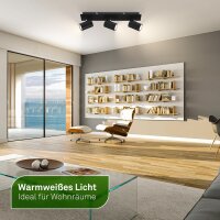 Strahler Briloner 3er Spot Schwarz GU10 2,5 Watt LED Ultraenergieeffizient Deckenlampe