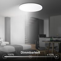 Deckenleuchte Briloner 14,2 Watt LED Panel Deckenlampe 42 cm Fernbedienung dimmbar