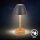 Akku-Leuchte Briloner 2,5 Watt LED Tischleuchte mit Holz Touchdimmer IP44 Tischlampe