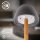 Akku-Leuchte Briloner 2,5 Watt LED Tischleuchte mit Holz Touchdimmer IP44 Tischlampe