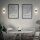 Akku-Leuchte Briloner 2,5 Watt LED Wandleuchte Bewegungsmelder Schwarz Wandlampe Montage ohne Bohren