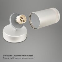 Strahler Briloner Spot Chrom-Matt Wandleuchte Wandlampe GU10 Fassung