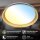 Deckenleuchte Briloner 48 Watt LED Schwarz-Gold Deckenlampe Fernbedienung dimmbar CCT 51 cm