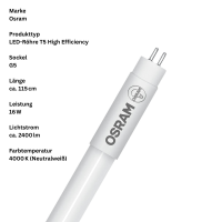 8 Stück Osram LED-Röhre T5 HF High Efficiency...