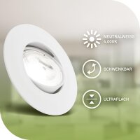 Einbauleuchte Briloner 3 x 2 Watt LED Ultraenergieeffizient 360 Lumen Weiß Einbauspot 4000K