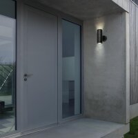 Außenleuchte Briloner Wandlampe Schwarz 2 x GU10 Fassung IP54 Wandleuchte Gartenlampe