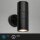 Außenleuchte Briloner Wandlampe Schwarz 2 x GU10 Fassung IP54 Wandleuchte Gartenlampe